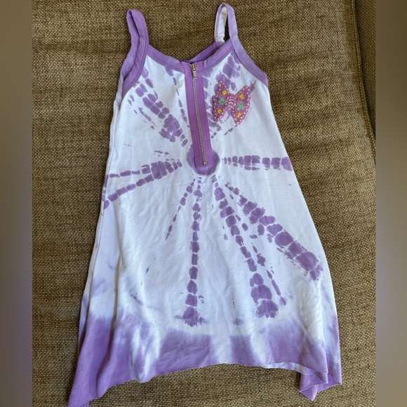 Flowers by Zoe Purple and White Tie-Dye dress, 3T - Picture 1 of 2